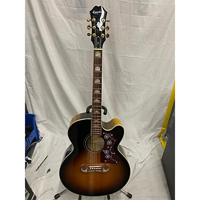 Epiphone Used Epiphone EJ200CE Sunburst Acoustic Electric Guitar