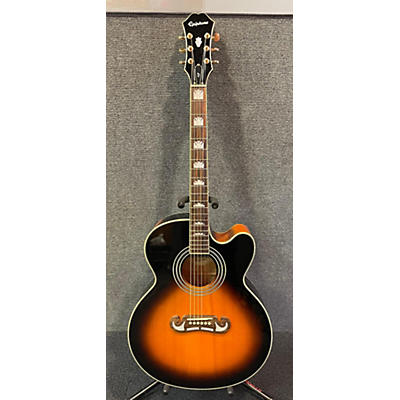 Epiphone Used Epiphone EJ200CE Vintage Sunburst Acoustic Electric Guitar