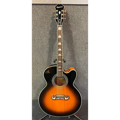 Epiphone Used Epiphone EJ200CE Vintage Sunburst Acoustic Electric Guitar Vintage Sunburst