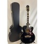 Used Epiphone Used Epiphone EJ200SCE Black Acoustic Electric Guitar Black