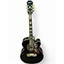 Used Epiphone EJ200SCE Black Acoustic Electric Guitar Black