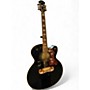 Used Epiphone EJ200SCE Black Acoustic Electric Guitar Black