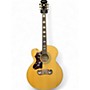 Used Epiphone EJ200SCE Left Handed Natural Acoustic Electric Guitar Natural