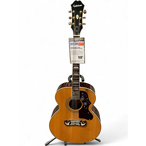 Used Epiphone EJ300S Natural Acoustic Guitar Natural