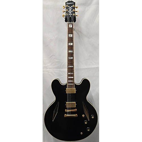 Epiphone Used Epiphone EMILY WOLFE SHERATON Black Hollow Body Electric Guitar Black