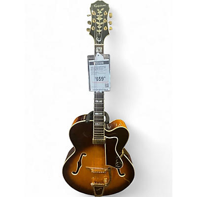 Used Epiphone EMPEROR AS Vintage Sunburst Hollow Body Electric Guitar