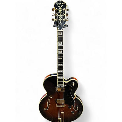 Used Epiphone EMPEROR TH 2 Tone Sunburst Hollow Body Electric Guitar