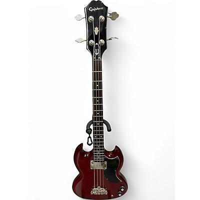 Used Epiphone EP Cherry Electric Bass Guitar