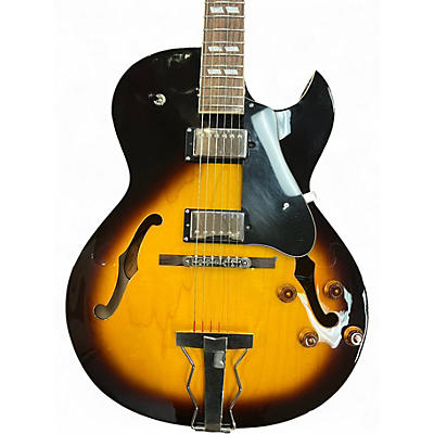 Used Epiphone ES 175 VS 2 Tone Sunburst Hollow Body Electric Guitar