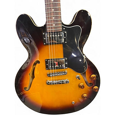 Used Epiphone ES-335 2 Color Sunburst Hollow Body Electric Guitar