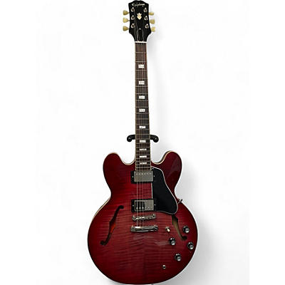 Epiphone Used Epiphone ES-335 Figured Raspberry Burst Hollow Body Electric Guitar