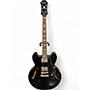 Used Epiphone ES-335 PRO Ebony Hollow Body Electric Guitar Ebony