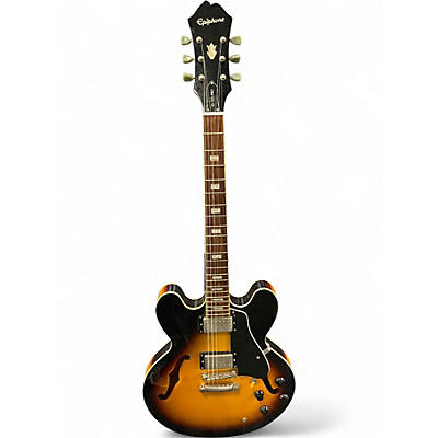 Used Epiphone ES-335 PRO SUNBURST Hollow Body Electric Guitar