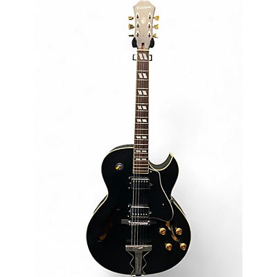 Used Epiphone ES175 Reissue Satin Black Hollow Body Electric Guitar