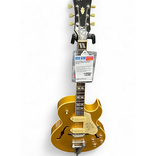Used Epiphone ES295 Metallic Gold Hollow Body Electric Guitar Metallic Gold