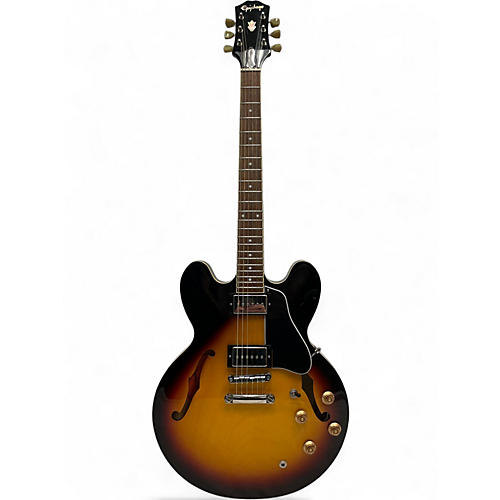 Used Epiphone ES335 2 Color Sunburst Hollow Body Electric Guitar 2 Color Sunburst
