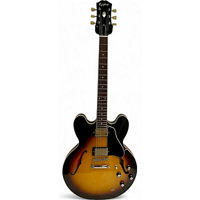 Used Epiphone ES335 2 Color Sunburst Hollow Body Electric Guitar