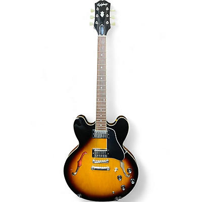 Used Epiphone ES335 2 Color Sunburst Hollow Body Electric Guitar