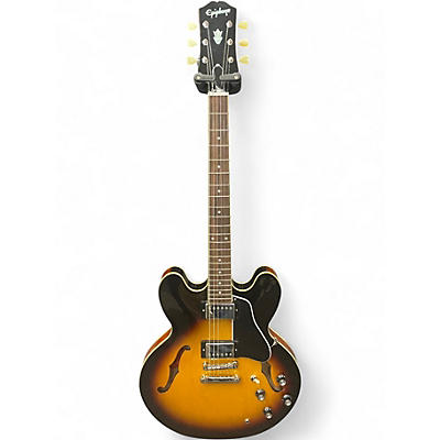 Used Epiphone ES335 2 Tone Sunburst Hollow Body Electric Guitar