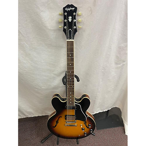 Epiphone Used Epiphone ES335 3 Tone Sunburst Hollow Body Electric Guitar 3 Tone Sunburst