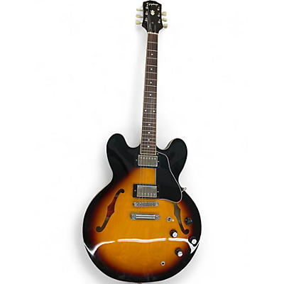 Used Epiphone ES335 3 Tone Sunburst Hollow Body Electric Guitar