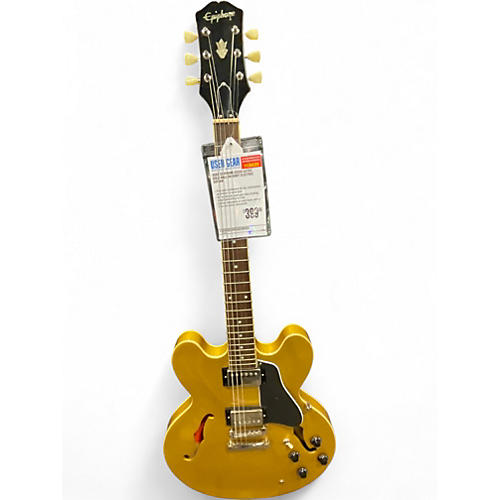 Used Epiphone ES335 Aztec Gold Hollow Body Electric Guitar Aztec Gold