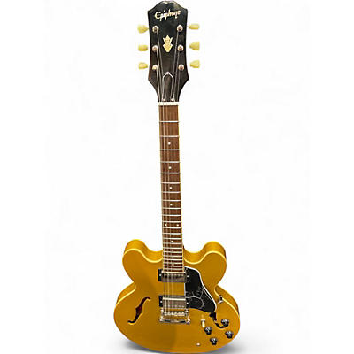Used Epiphone ES335 Aztec Gold Hollow Body Electric Guitar