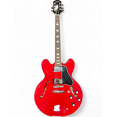 Used Epiphone ES335 BLOCK Red Hollow Body Electric Guitar