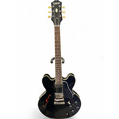 Used Epiphone ES335 Black Hollow Body Electric Guitar