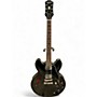 Used Epiphone ES335 Black Hollow Body Electric Guitar Black