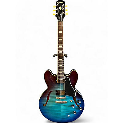 Epiphone Used Epiphone ES335 Blue and Brown Burst Hollow Body Electric Guitar