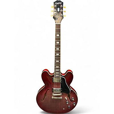Used Epiphone ES335 CHERRY RED Hollow Body Electric Guitar