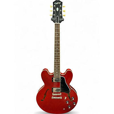 Used Epiphone ES335 Candy Apple Red Hollow Body Electric Guitar