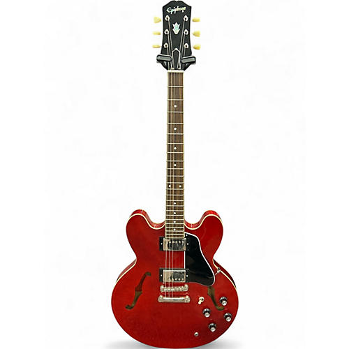 Used Epiphone ES335 Candy Apple Red Hollow Body Electric Guitar Candy Apple Red