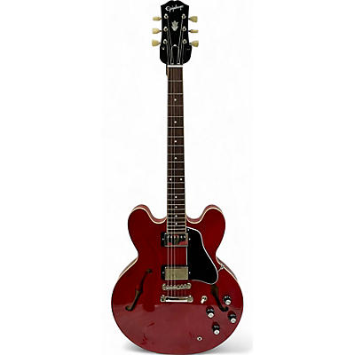 Used Epiphone ES335 Candy Apple Red Hollow Body Electric Guitar
