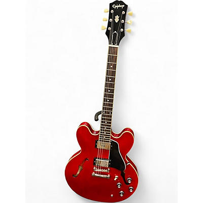 Used Epiphone ES335 Candy Apple Red Hollow Body Electric Guitar