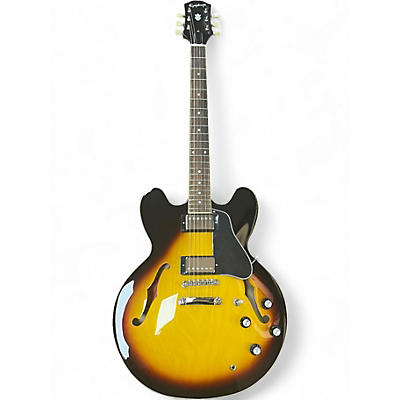 Used Epiphone ES335 DOT Tobacco Burst Hollow Body Electric Guitar