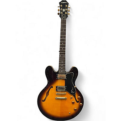 Used Epiphone ES335 Dot Deluxe Sunburst Hollow Body Electric Guitar