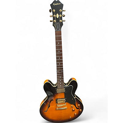 Used Epiphone ES335 Dot Premium Vintage Sunburst Hollow Body Electric Guitar