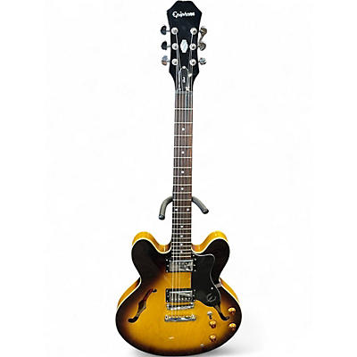 Used Epiphone ES335 Dot Vintage Sunburst Hollow Body Electric Guitar