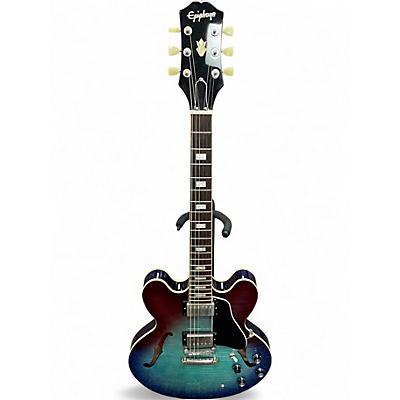 Used Epiphone ES335 FIGURED IG Blue Burst Hollow Body Electric Guitar