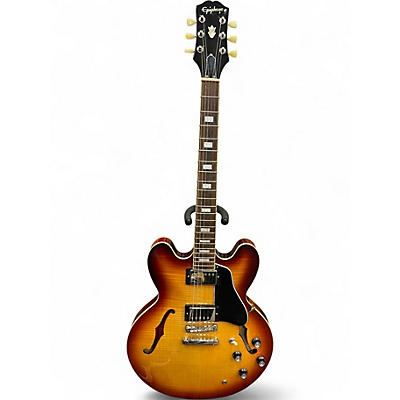 Used Epiphone ES335 FIGURED IG Iced Tea Hollow Body Electric Guitar