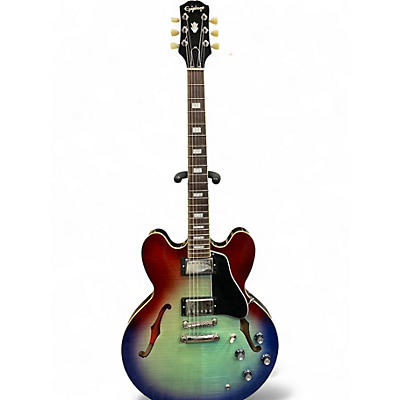Used Epiphone ES335 FIGURED IG PURPLE BLUE BURST Hollow Body Electric Guitar