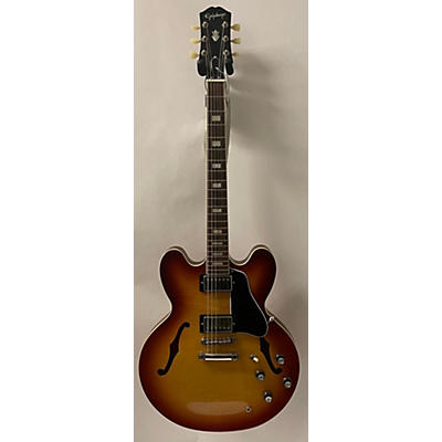 Epiphone Used Epiphone ES335 FIGURED Raspberry Tea Burst Hollow Body Electric Guitar