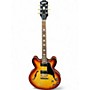 Used Epiphone ES335 Figured 2 Color Sunburst Hollow Body Electric Guitar 2 Color Sunburst