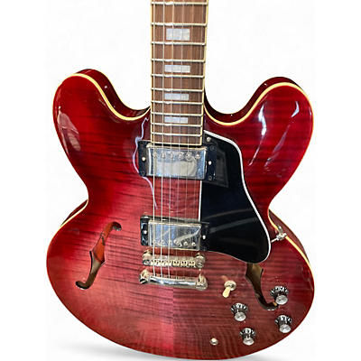 Used Epiphone ES335 Figured Raspberry Tea Burst Hollow Body Electric Guitar