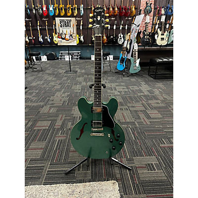 Epiphone Used Epiphone ES335 Green Hollow Body Electric Guitar