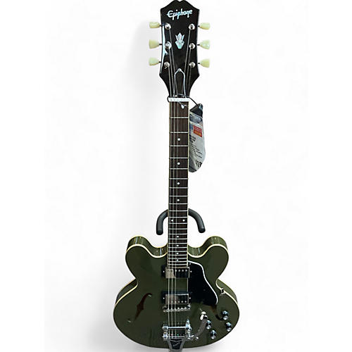 Epiphone Used Epiphone ES335 Green Hollow Body Electric Guitar Green