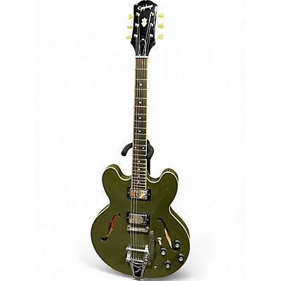 Used Epiphone ES335 Green Hollow Body Electric Guitar