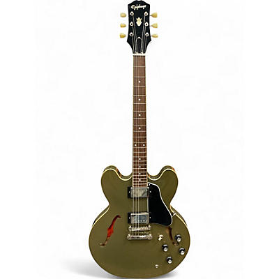 Used Epiphone ES335 Green Hollow Body Electric Guitar